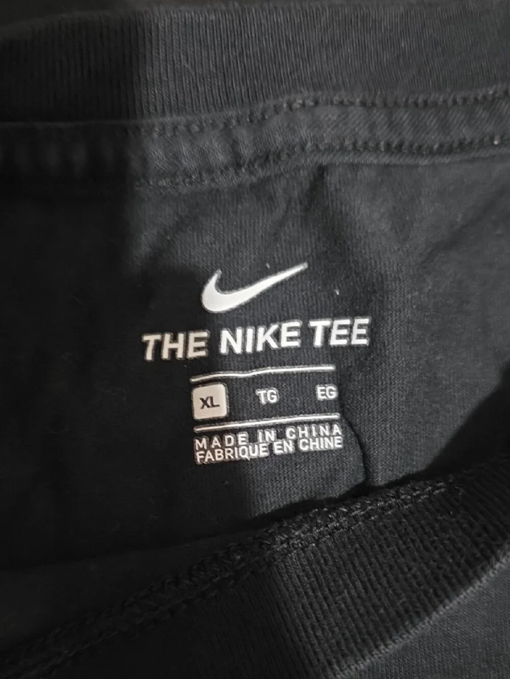 Nike Black Short-Sleeve Crop Tee with Pink Logo